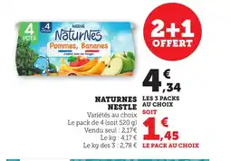 Maximarché NATURNES Nestle offre