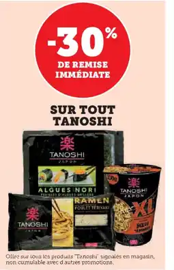 Hyper U SUR TOUT TANOSHI offre