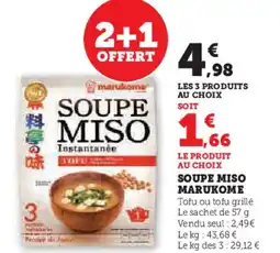 Hyper U Soupe miso marukome offre