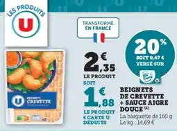 Hyper U Beignets de crevette douce offre