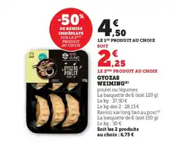 Hyper U Gyozas weiming offre