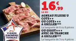 Hyper U Agneau filiere u cote a griller offre
