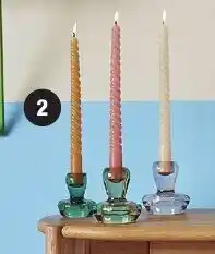 Bi1 4 bougies flambeaux torsadees offre