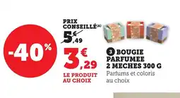 Bi1 Bougie parfumee 2 meches offre