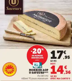 Hyper U Morbier aop u saveurs offre