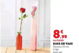 Hyper U Rose en vase offre