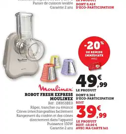 Bi1 MOULINEX Robot fresh express offre