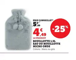 Bi1 Bouillotte eau ou bouillotte micro onde offre