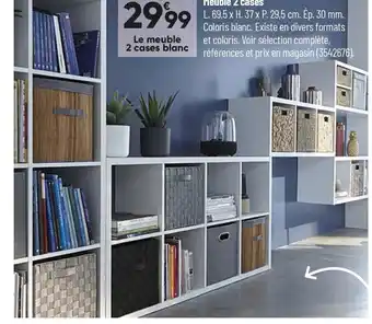 Bricorama Meuble 2 cases offre