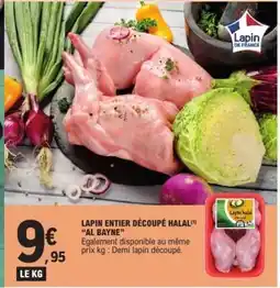 E.Leclerc Lapin entier découpé halal offre
