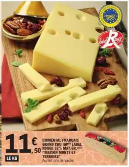 E.Leclerc Emmental Français Grand Cru offre