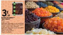 E.Leclerc RAISINS SULTANINES HOLY FRUITS offre