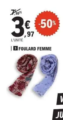 E.Leclerc FOULARD FEMME offre