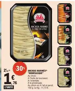 E.Leclerc ANCHOIS MARINÉS MONÉGASQUE offre