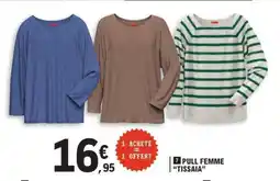 E.Leclerc PULL FEMME “TISSAIA” offre