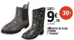 E.Leclerc BOTTE DE PLUIE FEMME 'TISSAIA' offre