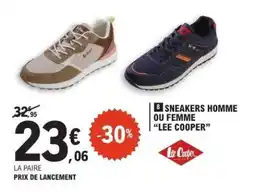 E.Leclerc Sneakers Homme ou Femme 'Lee Cooper' offre