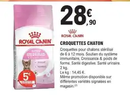 E.Leclerc ROYAL CANIN CROQUETTES CHATON offre