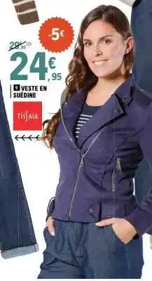 E.Leclerc Veste en suédine offre