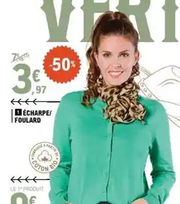 E.Leclerc ÉCHARPE/FOULARD offre