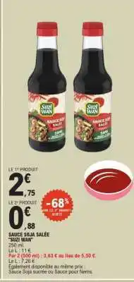 E.Leclerc SAUCE SOJA SALÉE 'SUZI WAN' offre