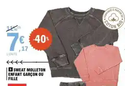 E.Leclerc Sweat molleton enfant garçon ou fille offre
