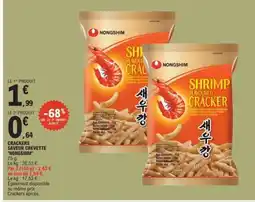 E.Leclerc CRACKERS SAVEUR CREVETTE NONGSHIM offre