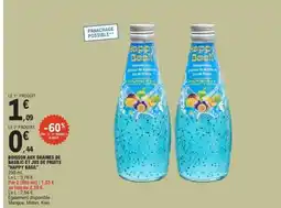 E.Leclerc Boisson aux graines de basilic et jus de fruits 'Happy Basil' offre