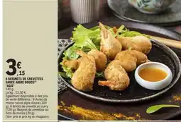 E.Leclerc 6 BEIGNETS DE CREVETTES SAUCE AIGRE DOUCE AGIS offre