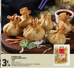 E.Leclerc 8 RAVIOLIS THAÏ ET SAUCE AIGRE-DOUCE offre