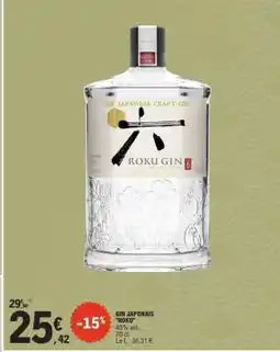 E.Leclerc GIN JAPONAIS 'ROKU' offre