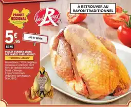 E.Leclerc POULET FERMIER JAUNE DES LANDES LABEL ROUGE offre