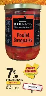 E.Leclerc POULET BASQUAISE BIRABEN offre
