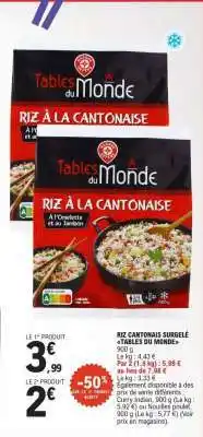 E.Leclerc RIZ CANTONAIS SURGELÉ TABLES DU MONDE offre