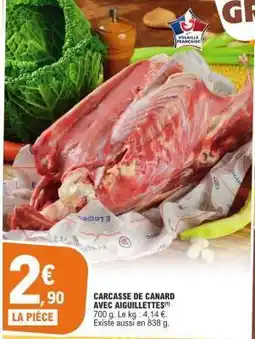 E.Leclerc Carcasse de canard, avec aiguillettes offre