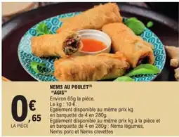 E.Leclerc NEMS AU POULET offre