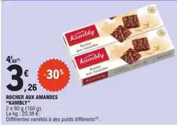 E.Leclerc Rocher aux Amandes 'Kambly' offre