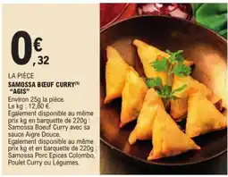 E.Leclerc SAMOSSA BŒUF CURRY AGIS offre