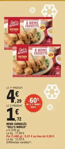 E.Leclerc Nems Surgelés 'Deli's World' offre