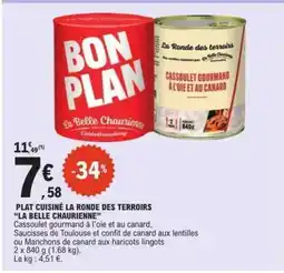 E.Leclerc PLAT CUISINÉ LA RONDE DES TERROIRS “LA BELLE CHAURIENNE” offre