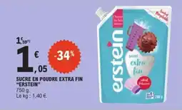 E.Leclerc SUCRE EN POUDRE EXTRA FIN “ERSTEIN” offre