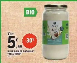E.Leclerc HUILE NOIX DE COCO BIO ABEL 1898 offre