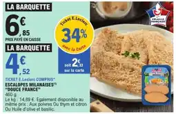 E.Leclerc ESCALOPES MILANAISES “DOUCE FRANCE” offre