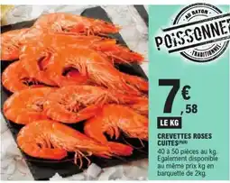 E.Leclerc Crevettes Roses Cuites offre
