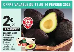 E.Leclerc Avocats mûrs à point 'Panier du Primeur' offre