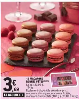 E.Leclerc 12 Macarons Bonnes Fêtes offre