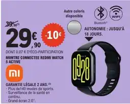 E.Leclerc Montre Connectée Redmi Watch 5 Active offre