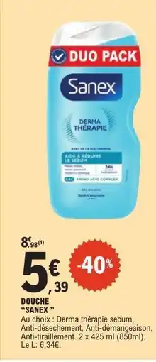 E.Leclerc DOUCHE 'SANEX' offre