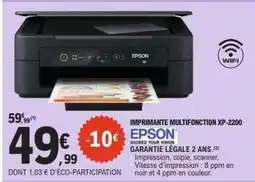E.Leclerc Imprimante Multifonction XP-2200 offre