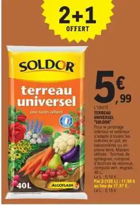E.Leclerc TERREAU UNIVERSEL SOLDOR offre
